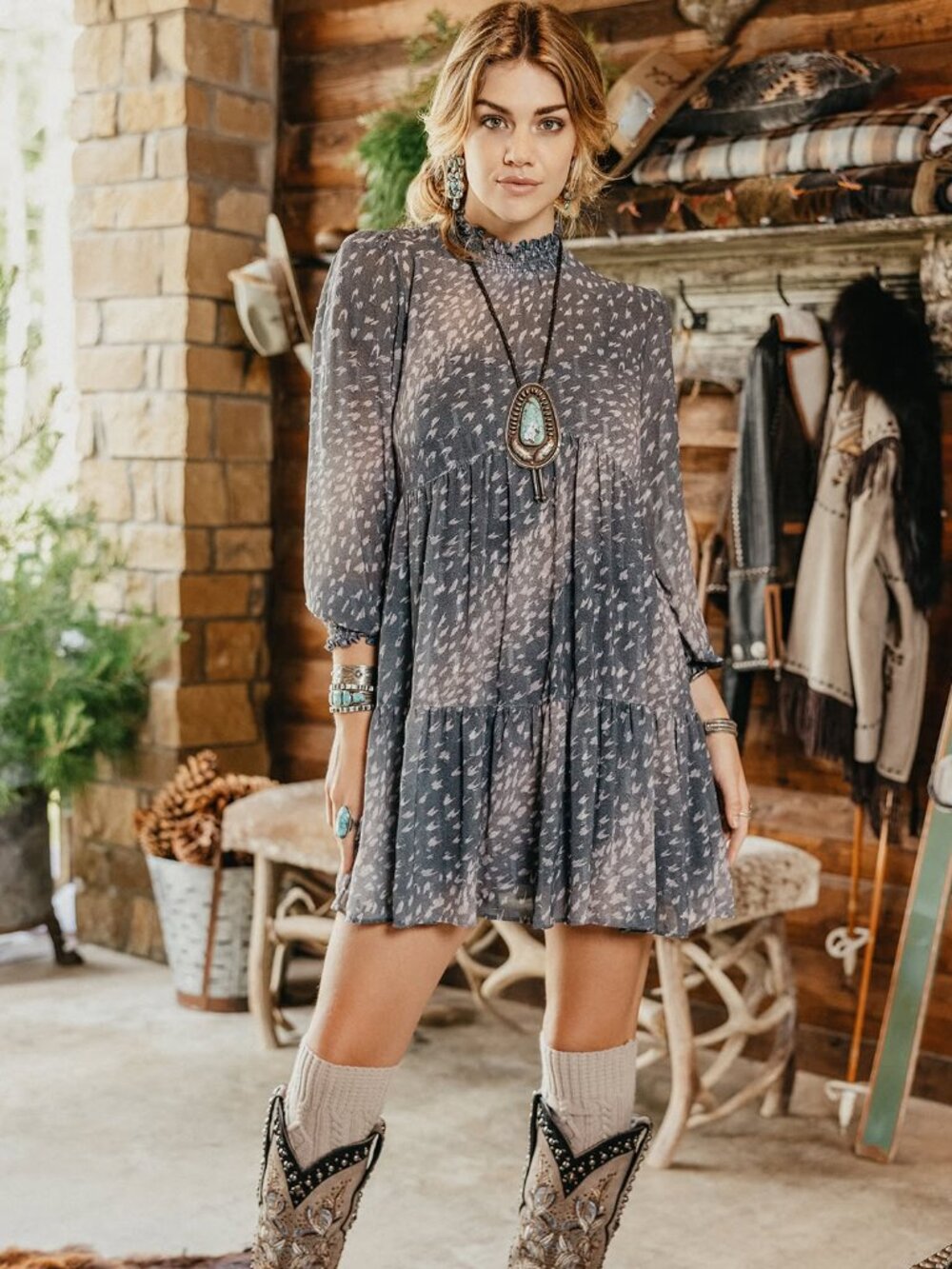 Double D Ranch Winter Axis Dress - Banff Collection